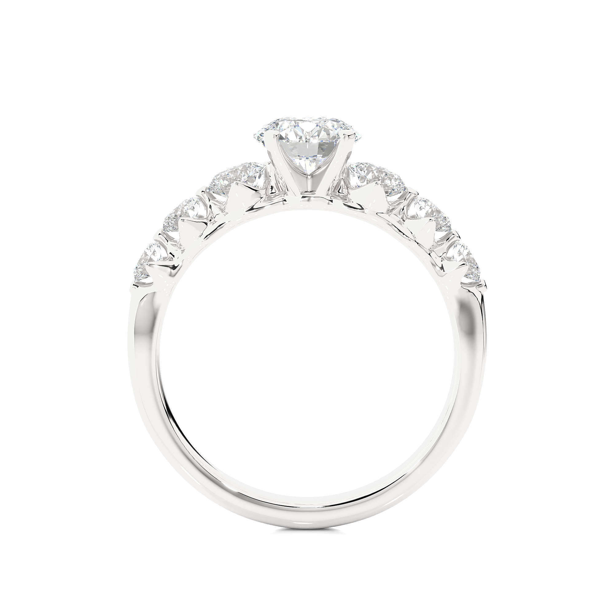 1.43 Carat H Color VS1 Clarity Diamond Studded Natural Diamond Ring.